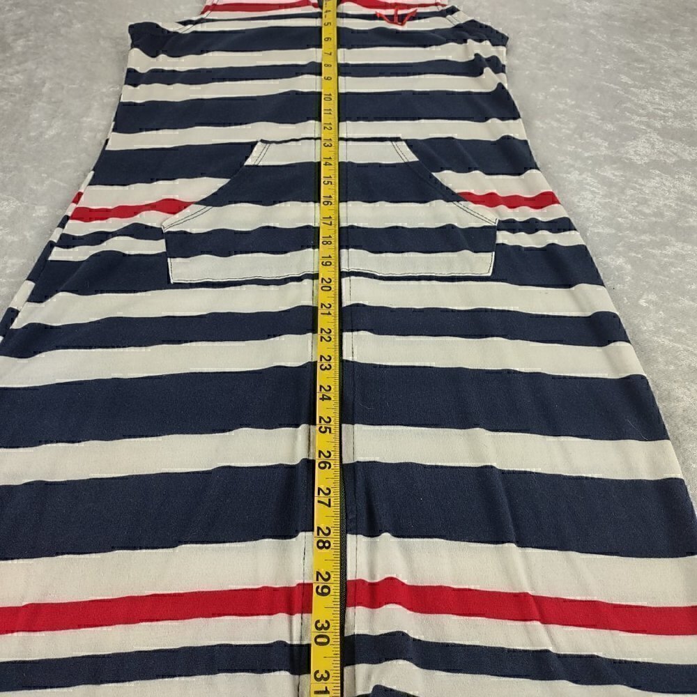 Exist Zip Up Dress Sailor Anchor W/Stripes & Hoodie Size Small - Picture 9 of 13